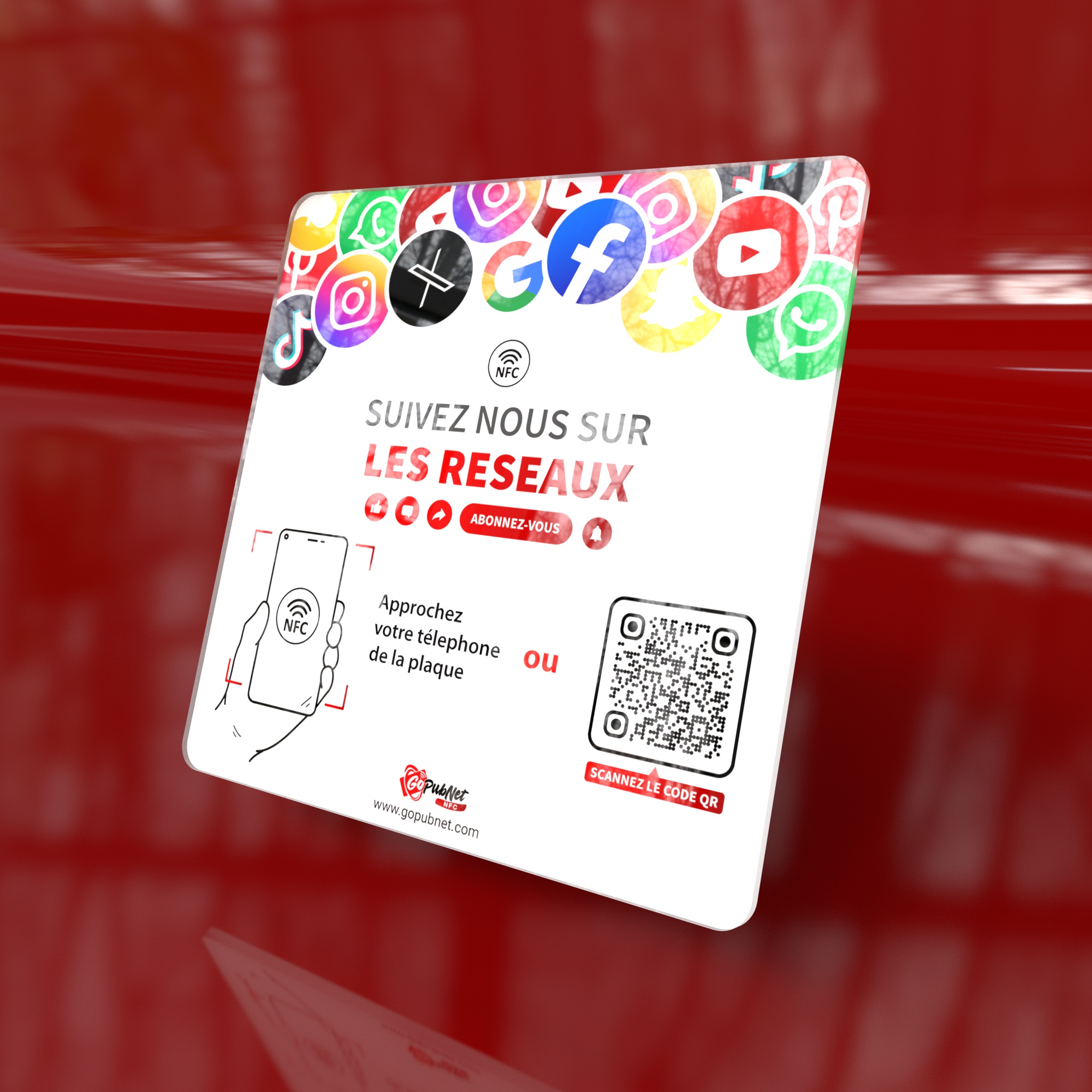 NFC Social Media Review Cards